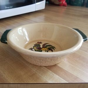 Metlox Poppy Trail collection basket weave bowl